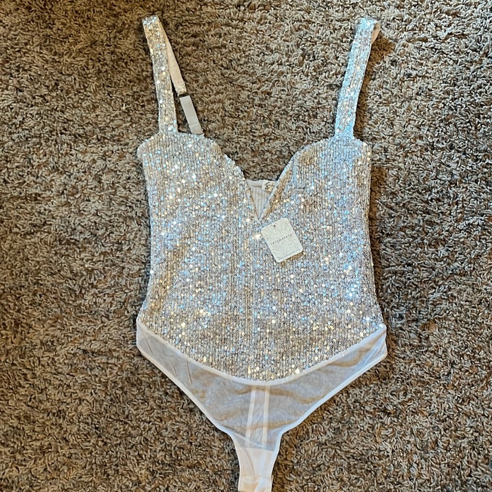 Intimately by Free People Sequin Bodysuit